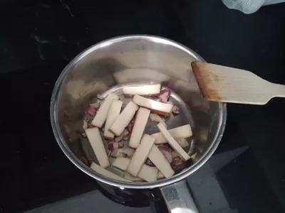 What To Do With Lavash Bread? A Quick Vegan Leftover Recipe : Cook tofu with browned onions